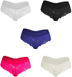 Besame Women Thong Lace Panties Spandex Underwear Lingerie 5 Pack