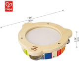 Hape Tab Along Mr. Tambourine | Kid's Wooden Drum Musical Instrument