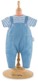 (OPEN BOX) Corolle Mon Grand Poupon 14" Striped T-Shirt & Overalls Toy Baby Doll