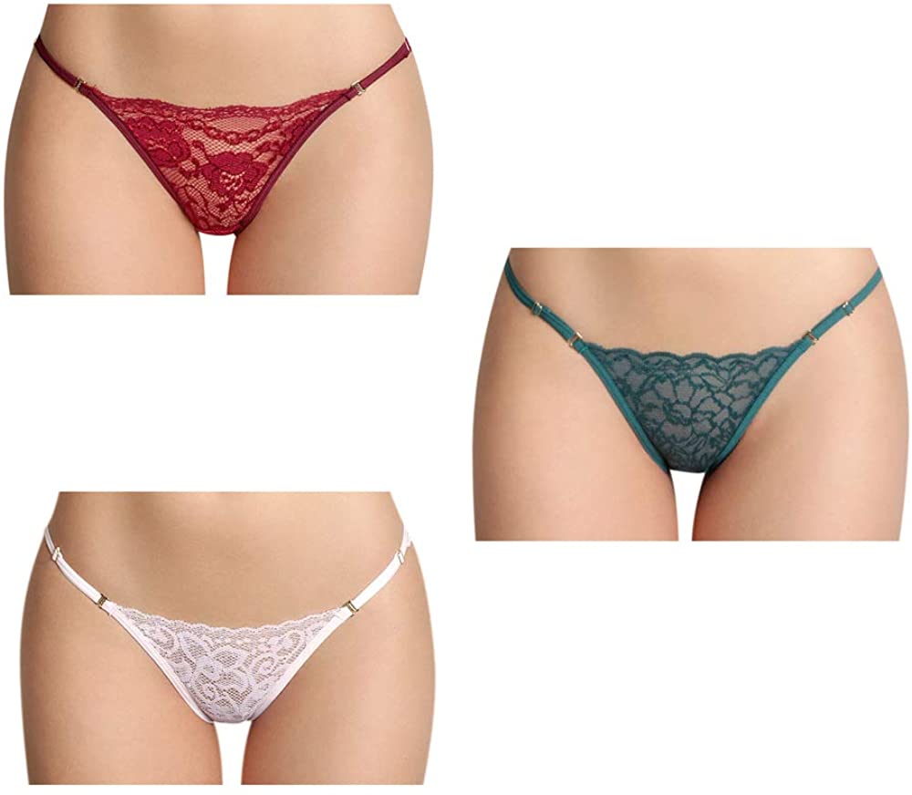 Besame Women Bikini Panties Lace Underwear Lingerie One Size