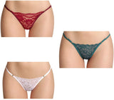 Besame Women Bikini Panties Lace Underwear Lingerie One Size