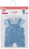 (OPEN BOX) Corolle Mon Grand Poupon 14" Striped T-Shirt & Overalls Toy Baby Doll