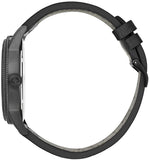 Hugo Boss Legacy Stainless Steel Black Sunray Dial Leather Strap Men's Watch