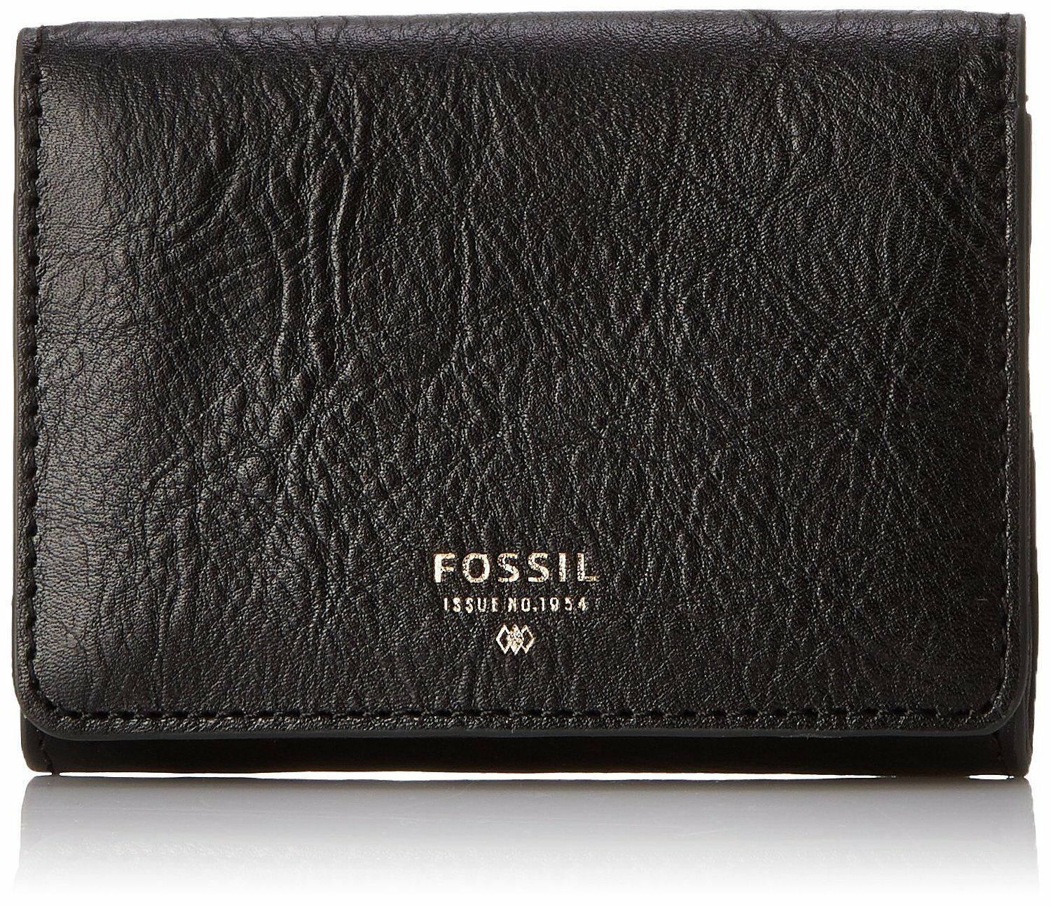 Fossil Original SL6686001 Black Sydney Gusseted Key Case Leather Women's Wallet