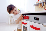 (OPEN BOX) Hape Gourmet Kitchen Toy Fully Equipped Wooden Pretend Play Kitchen