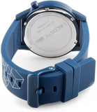 Lacoste Men's Motion Stainless Steel Quartz Watch with Silicone Strap, Blue, 19.7 (Model: 2010957)