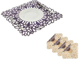 Mijal Gleiser Double Sided Placemats Laser Cut Heat Resistant Non Slip Stain Resistant Set of 4