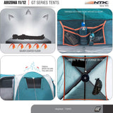 NTK Super Arizona GT up to 12 Person 20.6 x 10.2 ft Sport Camping Sport Tent