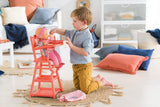 (OPEN BOX)  Corolle - Mon Grand Poupon High Chair - 2-in-1 Design fits 14" and 17" Baby Dolls (9000141040)