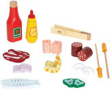 Award Winning Hape Gourmet Grill and Shish Kabob Wooden Play Kitchen Multi, L: 27.6, W: 15, H: 24.8 inch