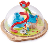 Hape Sunny Valley Adventure Dome | 3D Toy with Magnetic Maze, Kids Play Dome Featuring Characters and Accessories Multicolor, L: 13.2, W: 11.7, H: 6 inch