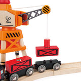 Hape Steam-Era Freight Train | Classic Black & Red Children’s Locomotive Toy With Unloadable Freight Wagons, L: 9.4, W: 1.3, H: 1.9 inch