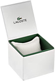 Lacoste Stainless Steel Quartz Watch with Leather Strap, Brown, 19.5 (Model: 2010976)
