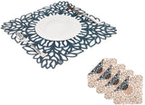Mijal Gleiser Double Sided Placemats Laser Cut Heat Resistant Non Slip Stain Resistant Set of 4