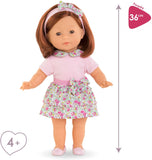 (OPEN BOX) Corolle Ma Corolle Pia 14" Doll - with Pink Floral Outfit and Matching Headband, Soft-Body, Sleeping Eyes and Vanilla Scent, for Ages 4 Years and up