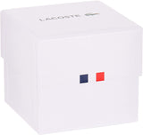 Lacoste Women's Ladies 12.Stainless Steel Quartz Watch with Silicone Strap, Black, 2000959