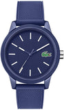 Lacoste Men's L.12.12. Quartz TR90 Case and Rubber Strap Casual Watch, Color: Blue (Model: 2010987)