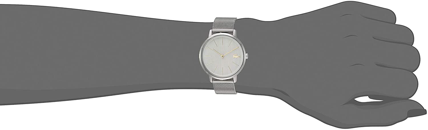 Lacoste Women's Quartz Watch with Stainless Steel Strap, Silver, 16 (Model: 2001078)