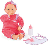 (OPEN BOX) Corolle Mon Grand Poupon Lila Chérie - Large 17" Interactive Toy Baby Doll with 3 Accessories, for Ages 2 Years