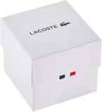 Lacoste Stainless Steel Quartz Watch with Leather Strap, Brown, 19.5 (Model: 2010976)