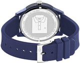 Lacoste Men's L.12.12. Quartz TR90 Case and Rubber Strap Casual Watch, Color: Blue (Model: 2010987)