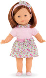 (OPEN BOX) Corolle Ma Corolle Pia 14" Doll - with Pink Floral Outfit and Matching Headband, Soft-Body, Sleeping Eyes and Vanilla Scent, for Ages 4 Years and up