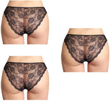 Besame Women Bikini Panties Lace Underwear Lingerie One Size