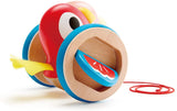 Hape Baby Bird Pull-Along | Wooden Wobbling & Flapping Pull Toddler Toy, Bright Colors Multicolor, L: 5.2, W: 5, H: 4.8 inch