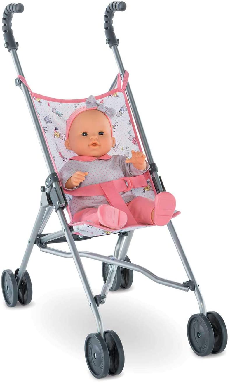 Corolle Mon Grand Poupon Umbrella Stroller Toy Baby Doll