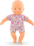 Corolle Mini Calin Good Night Baby Doll and Outfit Set - Includes 8" Soft Body Doll with Pajamas and Bag Sleeper, Vanilla-Scented, for Kids 18 Months and up
