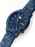Lacoste Men's Motion Stainless Steel Quartz Watch with Silicone Strap, Blue, 19.7 (Model: 2010957)