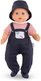 Corolle Mon Grand Poupon Augustin Little Artist - 14" Boy Baby Doll - Outfit Includes Overall with Pocket, Hat and Shoes, for Ages 2 Years and up