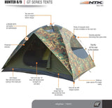 NTK HUNTER GT 8 to 9 Person 10 by 12 Ft Outdoor Dome Woodland Camo Camping Tent