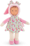 (OPEN BOX) Corolle Miss Blossom Garden Soft-Body Baby Doll,Pink,9.5"
