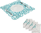 Mijal Gleiser Double Sided Placemats Laser Cut Heat Resistant Non Slip Stain Resistant Set of 4