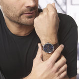 Lacoste Stainless Steel Quartz Watch with Leather Strap, Brown, 19.5 (Model: 2010976)
