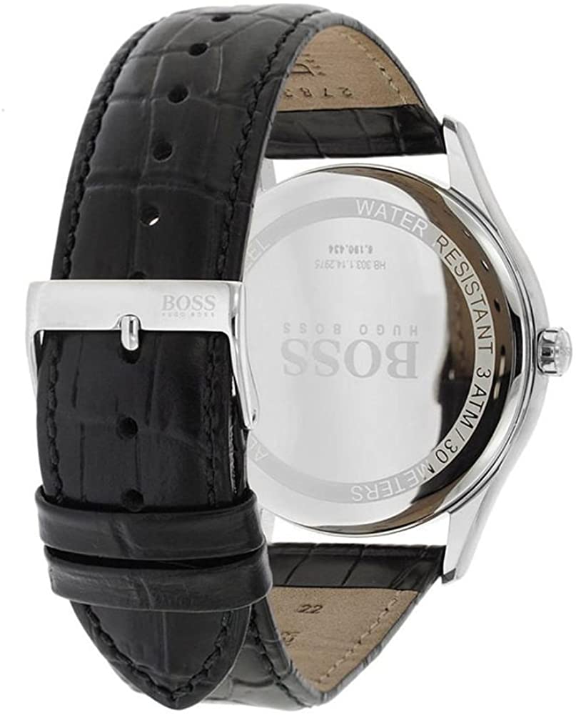 diagonal Admin Brise Boss GOVERNOR CLASSIC 1513485 Mens Wristwatch Classic & Simple – Blasani