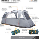 NTK Super Arizona GT up to 12 Person 20.6 x 10.2 ft Sport Camping Sport Tent