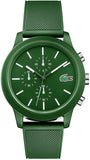 Lacoste Men's L.12.12.Quartz Chrono TR90 and Rubber Strap Casual Watch (Model: 2010973)