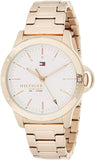 Tommy Hilfiger Women's Stainless Steel Quartz Watch with Carnation Gold Strap, 17 (Model: 1782024)