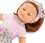 (OPEN BOX) Corolle Ma Corolle Pia 14" Doll - with Pink Floral Outfit and Matching Headband, Soft-Body, Sleeping Eyes and Vanilla Scent, for Ages 4 Years and up