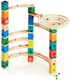 Award Winning Hape Quadrilla Wooden Marble Run Construction - The Xcellerator