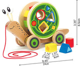 Award Winning Hape Walk-A-Long Snail Toddler Wooden Pull Toy