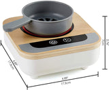 Hape Fun Fan Fryer | Wooden Tabletop Stove with Fan, Kitchen Playset for Preschoolers, Includes Salt and Pepper Shakers, Six Recipes and More, (Model: E3164), L: 6.9, W: 2.8, H: 6.9 inch