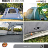 NTK Arizona GT 7 to 8 Person 14 by 8 Foot Sport Camping Tent 100% Waterproof