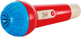 Hape Mighty Echo Microphone | Battery-Free Voice Amplifying Microphone Toy for Kids 1 Year & Up, Red, Model Number: E0337, L: 3.1, W: 3.1, H: 8.6 inch