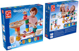 Hape Quadrilla Race to the Finish Marble Run Blocks, Multicolor