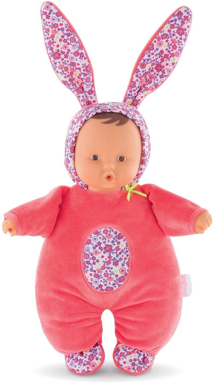 Corolle Mon Doudou Babibunny 2-in-1 Musical Baby Doll & Nightlight, Floral Bloom