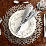 Mijal Gleiser Double Sided Placemats Laser Cut Heat Resistant Non Slip Stain Resistant Set of 4