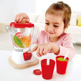 Hape Smoothie Blender | Multicolor Kitchen Smoothie Machine Play Set Complete with Cups & Straws, 9.44 Inch